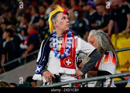 Colonia, Germania. 19 giugno 2024. Colonia, Germania, 19 giugno 2024: Tifoso di Germania durante la partita di calcio del gruppo A di UEFA EURO 2024 tra Scozia e Svizzera allo stadio di Colonia, Germania. (Daniela Porcelli/SPP) credito: SPP Sport Press Photo. /Alamy Live News Foto Stock
