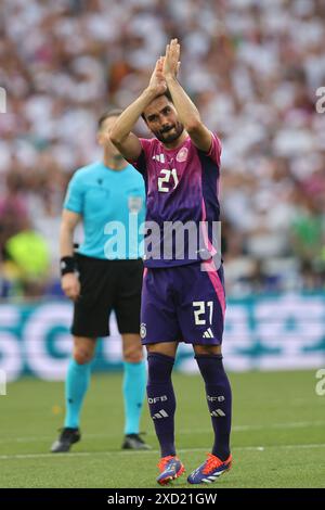 Stoccarda, Germania. 19 giugno 2024. IIlkay Gundogan (Germania) durante la partita UEFA Euro Germania 2024 tra Germania 2-0 Ungheria alla Stuttgart Arena il 19 giugno 2024 a Stoccarda, Germania. (Foto di Maurizio Borsari/AFLO) credito: Aflo Co.. Ltd./Alamy Live News Foto Stock