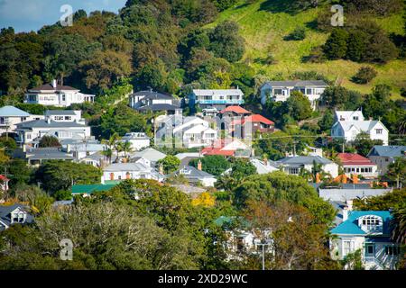 Case residenziali a Devonport - nuova Zelanda Foto Stock