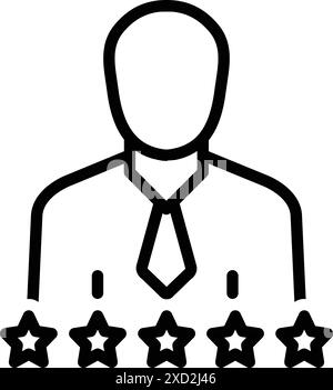 Icona per reputazione, reputazione Illustrazione Vettoriale