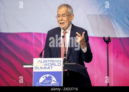 Vienna, Vienna, Austria. 20 giugno 2024. ALEXANDER VAN DER BELLEN, presidente federale dell'Austria, al VERTICE MONDIALE AUSTRIACO del 2024 con il motto "essere utili: Strumenti per un pianeta sano" che si svolge a Vienna nella Hofburg. Crediti: ZUMA Press, Inc./Alamy Live News Foto Stock