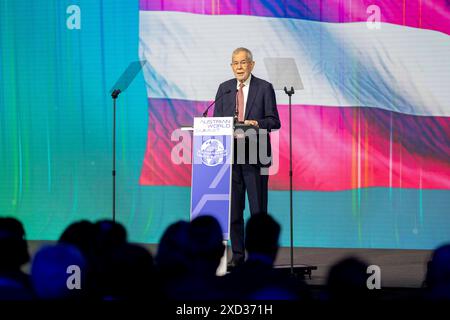 Vienna, Vienna, Austria. 20 giugno 2024. ALEXANDER VAN DER BELLEN, presidente federale dell'Austria, al VERTICE MONDIALE AUSTRIACO del 2024 con il motto "essere utili: Strumenti per un pianeta sano" che si svolge a Vienna nella Hofburg. Crediti: ZUMA Press, Inc./Alamy Live News Foto Stock