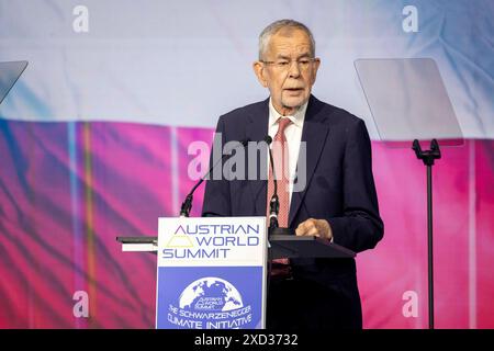 Vienna, Vienna, Austria. 20 giugno 2024. ALEXANDER VAN DER BELLEN, presidente federale dell'Austria, al VERTICE MONDIALE AUSTRIACO del 2024 con il motto "essere utili: Strumenti per un pianeta sano" che si svolge a Vienna nella Hofburg. Crediti: ZUMA Press, Inc./Alamy Live News Foto Stock