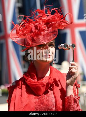 Ascot, Regno Unito. 20 giugno 2024. I piloti che partecipano al terzo giorno del Royal Ascot, ippodromo di Ascot. Crediti: Doug Peters/EMPICS/Alamy Live News Foto Stock