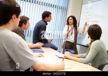 Project Meeting, Natural Language Technologies, Vicomtech-IK4 Visual Interaction and Communication Technologies Centre, centro di ricerca applicata per in Foto Stock