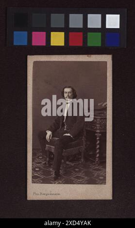 Ritratto del compositore austriaco Josef Strauss (1827-1870) di Charles Bergamasco, che lo mostra come un uomo intorno al 1860. Conservata al Museo di Vienna, questa immagine documenta una figura storica della musica. Foto Stock