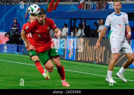 Ruben Dias (Portogallo) in azione durante UEFA Euro 2024 - Portogallo vs Repubblica Ceca, UEFA European Football Championship a Lipsia, Germania, 18 giugno 2024 Foto Stock