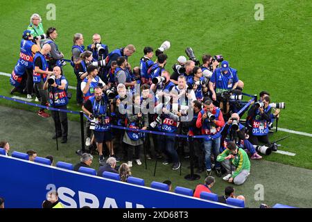 GELSENKIRCHEN - fotografi durante la partita UEFA EURO 2024 del gruppo B tra Spagna e Italia all'Arena AufSchalke il 20 giugno 2024 a Gelsenkirchen, Germania. ANP | Hollandse Hoogte | Gerrit van Keulen Foto Stock