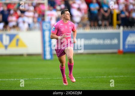 Castleford, Regno Unito. 20 giugno 2024. Jack Broadbent di Hull KR durante la partita tra Castleford Tigers e Hull KR del 15° turno di Betfred Super League al MEND-A-hose Jungle, Castleford, Regno Unito, 20 giugno 2024 (foto di Craig Cresswell/News Images) a Castleford, Regno Unito, il 20/6/2024. (Foto di Craig Cresswell/News Images/Sipa USA) credito: SIPA USA/Alamy Live News Foto Stock