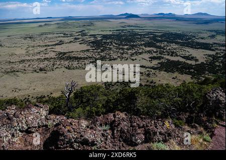 Monumento al Parco Nazionale del Vulcano Capulin Foto Stock