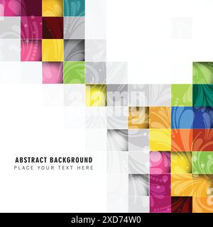 classico sfondo artistico a mosaico Illustrazione Vettoriale