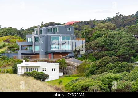 Case residenziali a Piha - nuova Zelanda Foto Stock