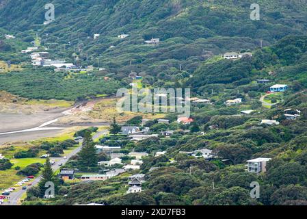 Case residenziali a Piha - nuova Zelanda Foto Stock