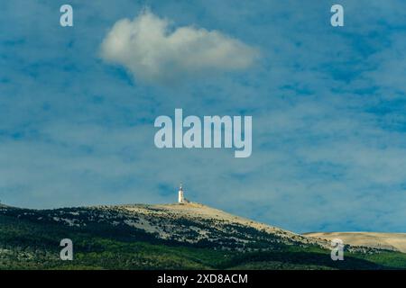 Parete sud del Mont Ventoux (1910 m). Vaucluse. Provence-Alpes-Côte d'Azur. Francia Foto Stock