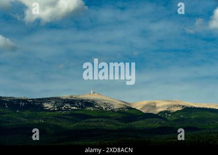 Parete sud del Mont Ventoux (1910 m). Vaucluse. Provence-Alpes-Côte d'Azur. Francia Foto Stock