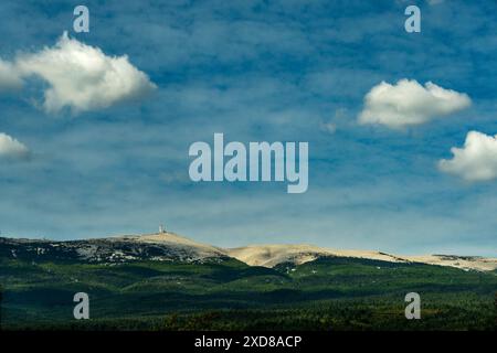 Parete sud del Mont Ventoux (1910 m). Vaucluse. Provence-Alpes-Côte d'Azur. Francia Foto Stock