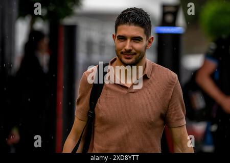 Montmelo, Spagna, 21 giugno 2024, Esteban Ocon, dalla Francia gareggia per Alpine. L'allestimento, il 10° round del campionato di Formula 1 del 2024. Crediti: Michael Potts/Alamy Live News Foto Stock