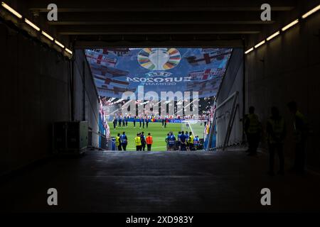 Francoforte, Germania. 20 giugno 2024. Il Deutsche Bank Park è stato visto durante la partita di UEFA Euro 2024 nel gruppo C tra Danimarca e Inghilterra a Francoforte. Credito: Gonzales Photo/Alamy Live News Foto Stock