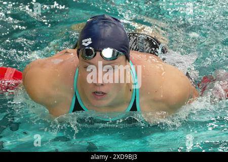 GASPARD Florine DELLA CN MARSIGLIA HEAT 50 M FREESTYLE DONNE durante i campionati francesi di nuoto 2024 il 17 giugno 2024 presso il complesso acquatico Odyssée di Chartres, Francia - Photo Laurent Lairys / ABACAPRESS. COM Foto Stock