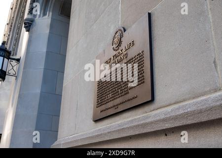 New York Life Insurance Company Building è un punto di riferimento storico, New York City, USA 2024 Foto Stock