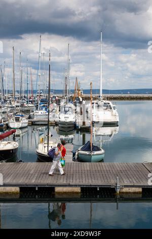 Osprey Quay Marina, Portland, Dorset, Regno Unito 2024 Foto Stock