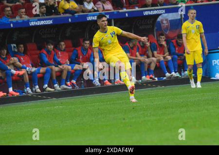 Georgiy Sudakov (Ucraina) in azione durante UEFA Euro 2024 - Slovacchia vs Ucraina, UEFA European Football Championship a Dusseldorf, Germania, 21 giugno 2024 Foto Stock