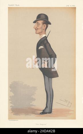 CARTONE ANIMATO DI SPIONAGGIO DELLA VANITÀ Louis-Napoléon, Prince Imperial 'l'Impero' Francia 1877 Foto Stock