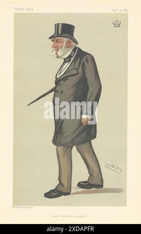 VANITY FAIR SPY CARTOON Edward Lord Digby 'nipote di Lord Leicester' Irlanda 1883 Foto Stock