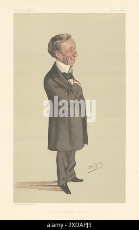 VANITY FAIR SPIA CARTONE ANIMATO Richard Quain 'Lord Beaconsfield's Physician' 1883 Foto Stock