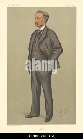 VANITY FAIR SPY CARTOON Clement Nugent Jackson 'Jacky' Athletics Academic 1892 Foto Stock