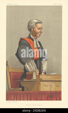 VANITY FAIR SPIA CARTONE ANIMATO Richard Collins 'Smith's Leading Cases' Giudice. Legge 1893 Foto Stock