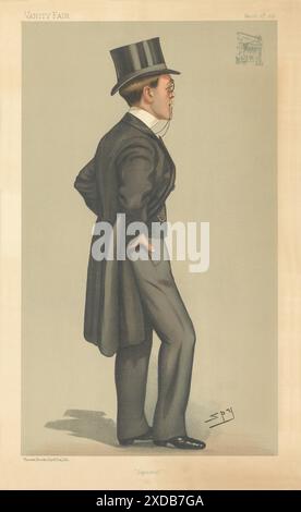 IL CARTONE ANIMATO DI SPIONAGGIO DELLA VANITY FAIR Cyril Francis Maude 'Squirrel' Theatre. Attore 1897 Foto Stock