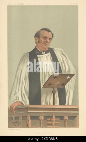 CARTONE ANIMATO DI SPIONAGGIO VANITY FAIR Canon Richard Eyton "un canone alla moda" Clergy 1898 Foto Stock