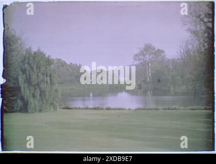 Terreni della proprietà di Myron C. Taylor, Locust Valley, Long Island, New York. Collezione fotografica Genthe. Foto Stock