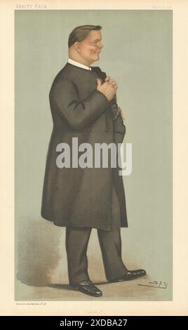 IL CARTONE ANIMATO DELLA SPIA VANITY FAIR James Welldon, vescovo di Calcutta. Stampa Clergy 1898 Foto Stock