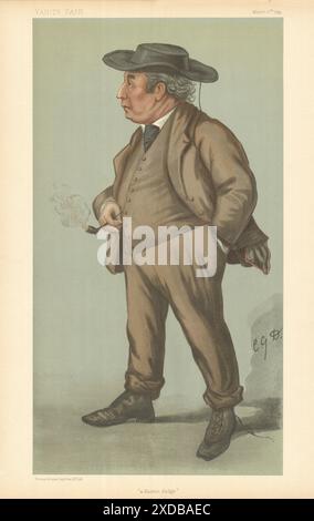 IL CARTONE ANIMATO DI VANITY FAIR, Lord Justice Roland Williams "a Rustic Judge" 1899 Foto Stock