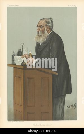 CARTONE ANIMATO SPIA VANITY FAIR Dr Thomas Stevenson 'Medical Jugiurisprudenza' Chemist 1899 Foto Stock