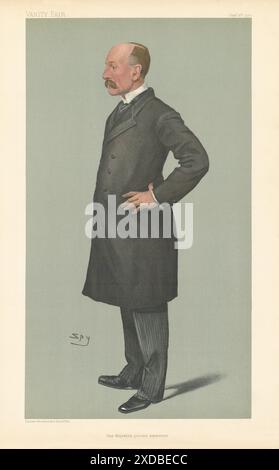 IL CARTONE ANIMATO DI SPIONAGGIO "VANITY FAIR" Arthur John Bigge "il segretario privato di sua Maestà" 1900 Foto Stock