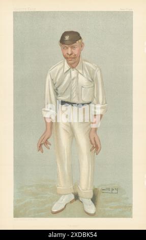 IL CARTONE ANIMATO SPIA VANITY FAIR Robert Abel "Bobby". Cricket 1902 vecchia stampa antica Foto Stock