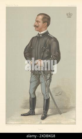 Il CARTONE ANIMATO SPIA VANITY FAIR King Victor Emanuel III "Italia". Da Lib. Italia 1902 Foto Stock