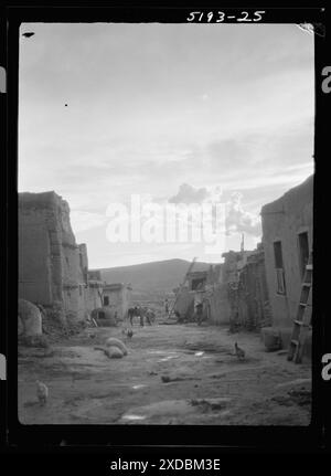 Vista sulla zona di Acoma, New Mexico. Collezione fotografica Genthe. Foto Stock