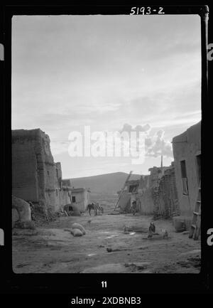 Vista sulla zona di Acoma, New Mexico. Collezione fotografica Genthe. Foto Stock