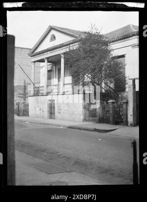 Casa del generale Beauregard, 1113 Chartres Street, New Orleans. Collezione fotografica Genthe. Foto Stock