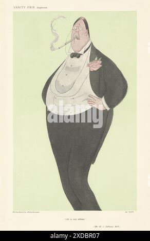 CARTONE ANIMATO DI SPIONAGGIO PER VANITÀ William Johnson Galloway 'He is very Affluent' 1906 Foto Stock