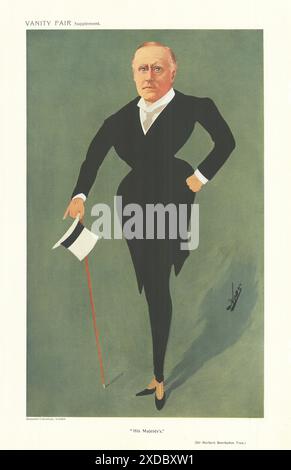 VANITY FAIR SPIA CARTONE HERBERT Beerbohm Tree 'His Majesty's' Teatro attore 1911 Foto Stock