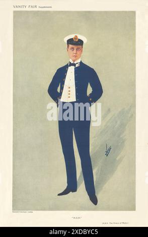 CARTOON DI SPIONAGGIO VANITY FAIR HRH Prince of Wales in seguito re Edoardo VIII. Di Nibs 1911 Foto Stock