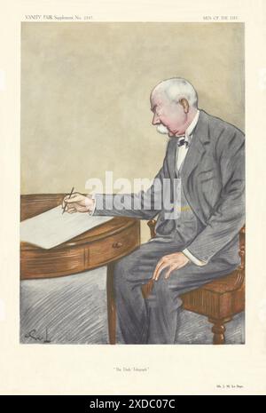 IL CARTONE ANIMATO DI SPIONAGGIO DELLA VANITY FAIR John Merry Lesage "The Daily Telegraph" di OWL 1913 Foto Stock