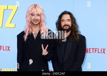 Bill Kaulitz und Tom Kaulitz bei der Premiere der Kaulitz & Kaulitz Netflix Realityserie AM 21.06.2024 a Berlin Kaulitz & Kaulitz Realityserie feiert Premiere a Berlino *** Bill Kaulitz e Tom Kaulitz alla prima del Kaulitz Kaulitz Netflix reality series il 21 06 2024 a Berlino Kaulitz Kaulitz reality series debutta a Berlino Foto Stock