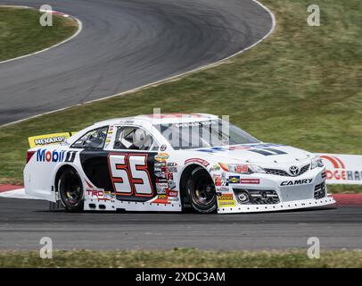 Lexington, Ohio, Stati Uniti. 21 giugno 2024. BRANT CREWS #55 si è qualificato terzo prima della gara NASCAR/ARCA al Mid-Ohio Sports Car Course. (Credit Image: © Scott Hasse/ZUMA Press Wire) SOLO PER USO EDITORIALE! Non per USO commerciale! Foto Stock