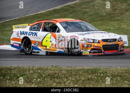 Lexington, Ohio, Stati Uniti. 21 giugno 2024. DALE QUARTERLEY #4 si è qualificato in quarta posizione prima della gara NASCAR/ARCA al Mid-Ohio Sports Car Course. (Credit Image: © Scott Hasse/ZUMA Press Wire) SOLO PER USO EDITORIALE! Non per USO commerciale! Foto Stock